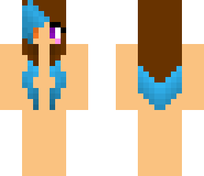 brunette with blue highlights base