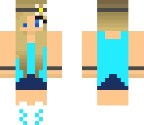 pretty blue girl