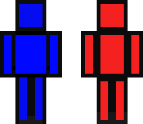 blue and red idiot