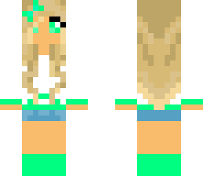 mint blonde girl