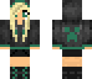 aqua-green creeper girl