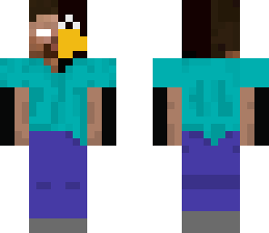 half herobrine half penguin