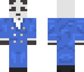 panda blue suit