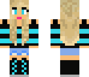blue outfit cute blond girl