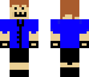 a guy in blue