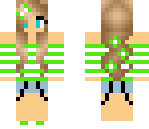green summer girl