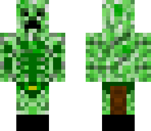 creeper with hat and pants and mussels