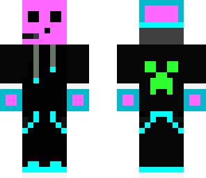 pink and bleu slime boy