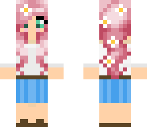 pretty pink haired girl