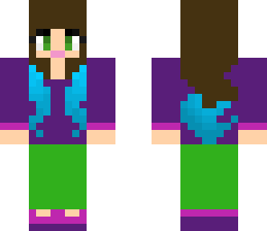 turquoise hair girl