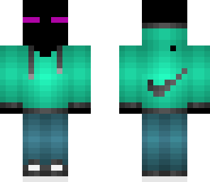 enderman in a nike hoodie
