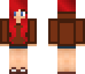 blocky girl brown