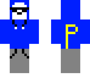 panda in blue hoodie