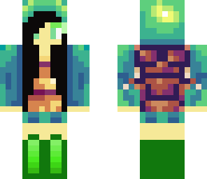 black haired turtle girl