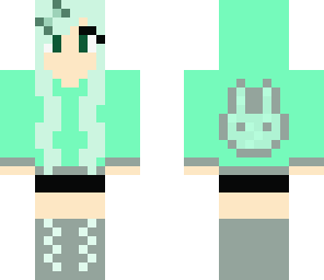 mint bunny girl