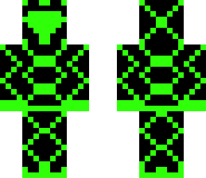 techno-space night suit -- green neon