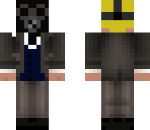 payday 2 robber with a gas mask