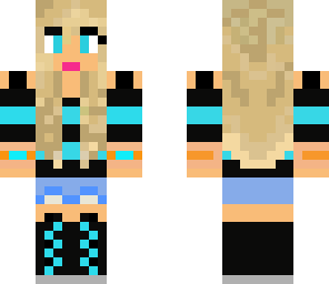 blue outfit cute blond girl