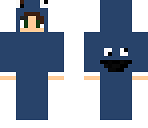 boy in cookie monster onepiece