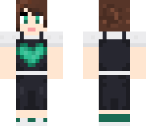 green heart girl