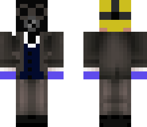 payday 2 robber with a gas mask with gloves