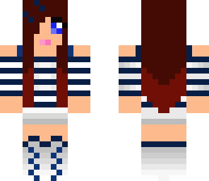navy blue red head