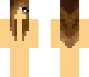 pretty brown hair skin base
