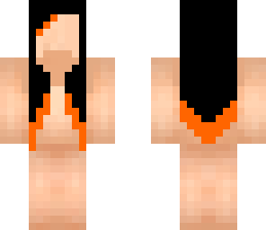 orange goth hair base