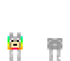 rainbow collared dog