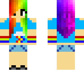 edited rainbow dash girl