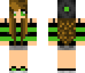 edited cute green girl