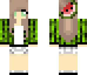 melon girl with back hair