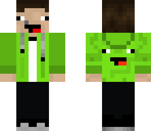 green mineman with hood