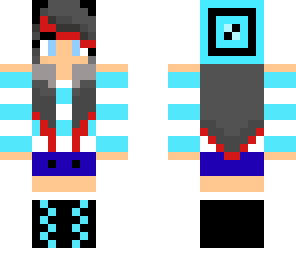 blue cute girl