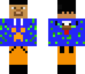 blue creeper and chicken hoodie