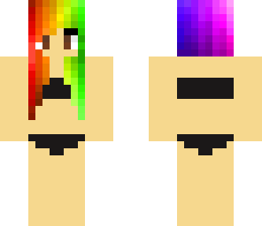 rainbow girl in bikini