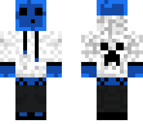 blue slime with headphones
