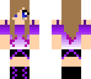 emo purple girl