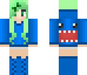 pls vote - green domo girl