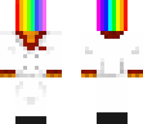 flying rainbow head