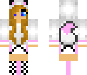 pink wolf girl