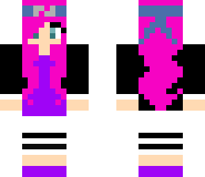 pink hair girl