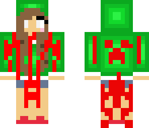 creeper girl whit blood