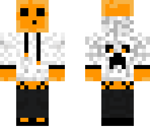 orange slime with headphones