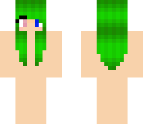 green hair girl skin base- vote and credit if use