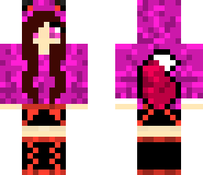 pink wolf girl