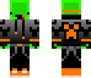 slimedenalan orange gamer hoodie