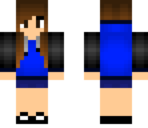 blue and black hoodie girl