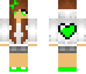 lime green mc heart girl