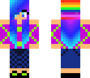 rainbow girl with rainbow hat yay